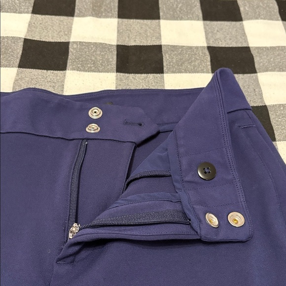 Greyson Drea High-Rise Trouser Tailored Fit Stretch Dress Pants 8 x 26 Crop Blue - Picture 7 of 15